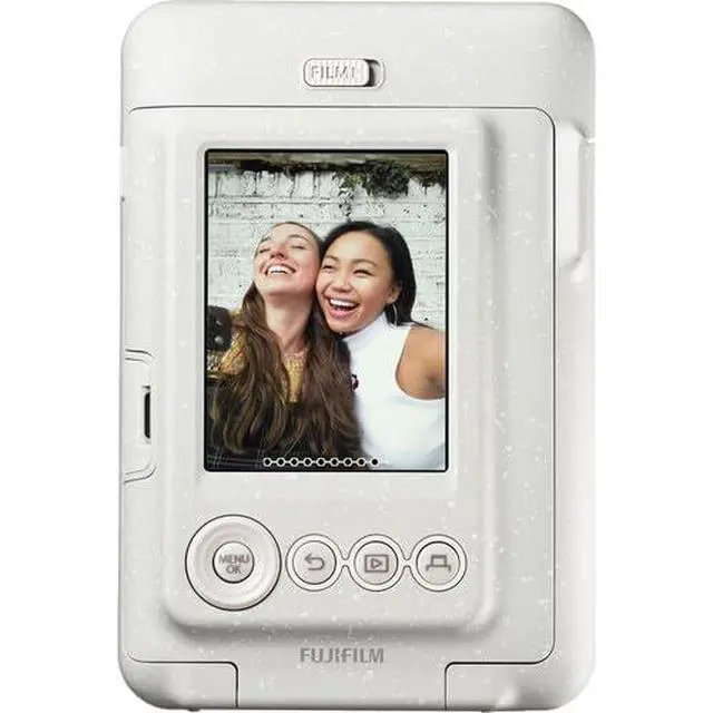 Alt view image 5 of 7 - INSTAX MINI Liplay Hybrid Instant Camera Bundle, Includes: INSTAX MINI Instant Film (40 Exposures), 32GB MicroSD Memory Card and Card Reader (5 Items) (Misty White)