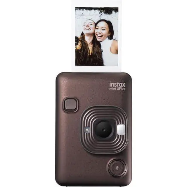 Alt view image 2 of 6 - INSTAX MINI Liplay Hybrid Instant Camera Bundle, Includes: INSTAX MINI Instant Film (40 Exposures), 32GB MicroSD Memory Card and Card Reader (5 Items) (Deep Bronze)