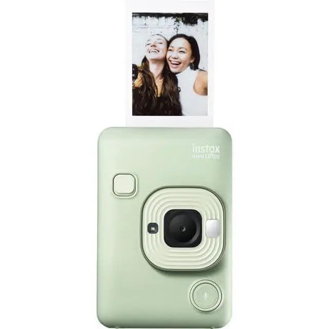 Alt view image 2 of 6 - INSTAX MINI Liplay Hybrid Instant Camera Bundle, Includes: INSTAX MINI Instant Film (40 Exposures), 32GB MicroSD Memory Card and Card Reader (5 Items) (Matcha Green)