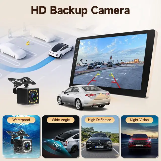 Alt view image 5 of 7 - Linux Car Radio for Toyota Camry 2006 2007 2008 2009 2010 2011 | Fast Boot Wireless CarPlay & Android Auto, 9 inch Touch Screen for Toyota Camry Bluetooth FM 1280P Backup Camera SWC