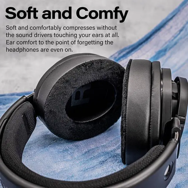 Alt view image 5 of 7 - SHP9500 Replacement Ear Pads Compatible with SHP9500 Over-Ear Headphones I Memory Foam Ear Cushions with Breathable Hole (Hybrid)