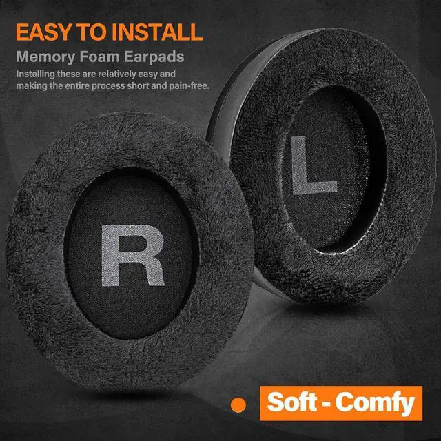 Alt view image 6 of 7 - SHP9500 Replacement Ear Pads Compatible with SHP9500 Over-Ear Headphones I Memory Foam Ear Cushions with Breathable Hole (Hybrid)