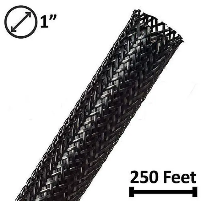 Alt view image 2 of 5 - 1" Gorilla Sleeve Expandable Flexible Heavy Duty UV Resistant Nylon Braid Sleeving - 250 Feet