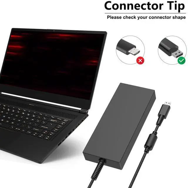 Alt view image 3 of 4 - 280W Laptop Charger fit for MSI GE76 GE66 Raider GP76 GP66 Leopard | Stealth 18 A18 HX AI Chicony A18-280P1A Power Supply Adapter