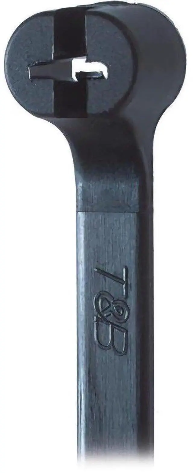 Main image of TY23MX, Cable Tie, Black Polyamide (Nylon 6.6) for Temperatures up to 85 Degrees Celsius (185 F),Tensile Strength Rating of 80 Newtons (18 Pounds) 1000/bag (18 Pounds)