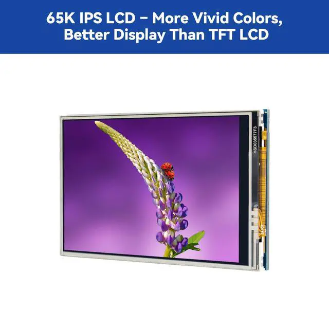 Alt view image 3 of 7 - 3.5 Inch 480x320 Touch Screen IPS LCD SPI Display Monitor with Stylus for Raspberry Pi 5/4B/Pironman 5/Max, 50 FPS, 65K Colors, 40pin, Trixie, Ubuntu, Kali Linux, RetroPie