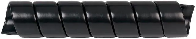 Main image of Caplugs SPSS Series Plastic Safeplast s, Spiral Wrap Hose & Cable Protector, Black HD-PE, 3/4" OD x 100' L Hydraulic & Pneumatic Hoses, Construction, Manufacturing, Auto (020C100Bk)