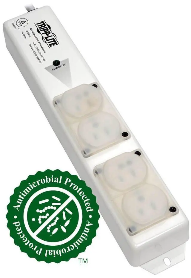 Alt view image 2 of 5 - Safe-IT Medical-Grade Power Strip for Patient-Care Vicinity, 4 15A Hospital-Grade Outlets, UL 60601-1 Compliant, 15 Foot / 4.57M Cord, Life Manufacturer's (PS-415-HGULTRA)