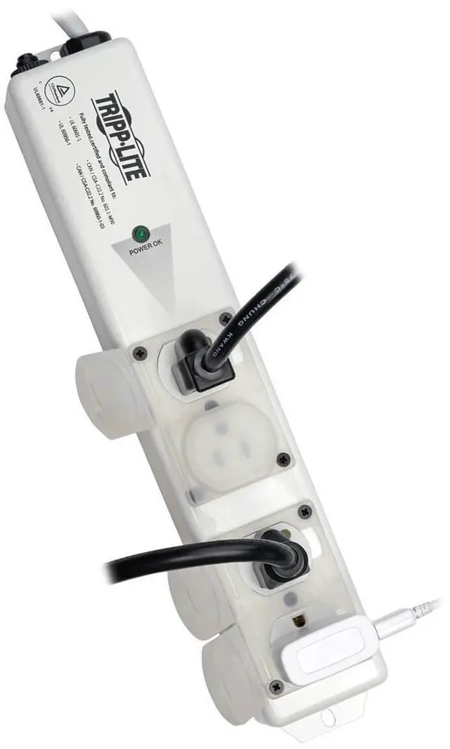 Alt view image 3 of 5 - Safe-IT Medical-Grade Power Strip for Patient-Care Vicinity, 4 15A Hospital-Grade Outlets, UL 60601-1 Compliant, 15 Foot / 4.57M Cord, Life Manufacturer's (PS-415-HGULTRA)