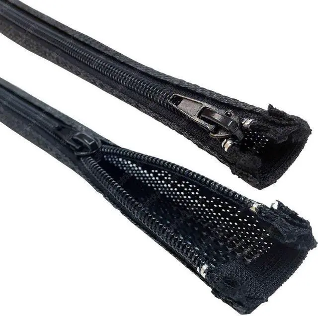 Main image of 7/8" Expandable Braided Zipper Sleeving Wrap Around Sleeve - 10 Feet (Pack of 10)