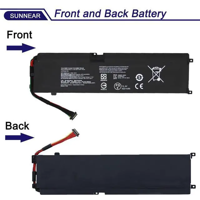 Alt view image 3 of 6 - RC30-0270 RZ09-0300 Battery for Razer Blade 15 Base 2018 2019 RTX | 15.4V 65Wh; Replacement for Razer Blade 15 GTX 1060/RTX 2060 2070 RZ09-02705E75 RZ09-02705E76 RZ09-03009E97 RZ09-03006E92