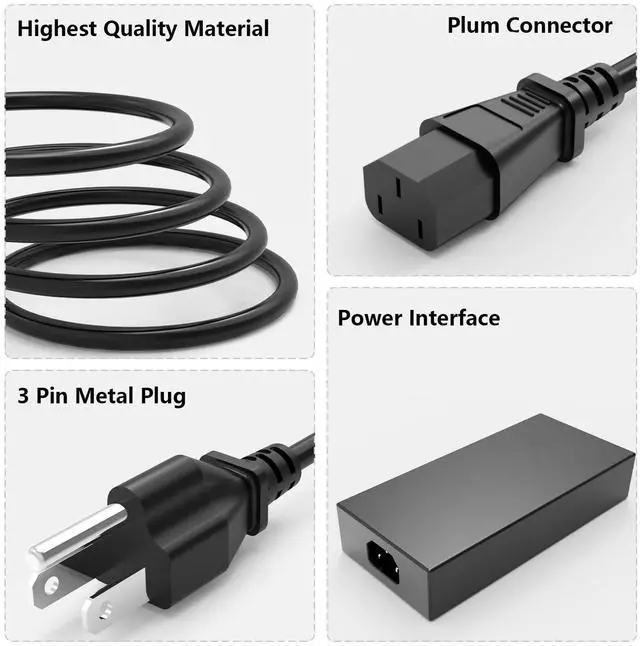 Alt view image 3 of 5 - 240W Charger fit for Asus Zephyrus G14 G15 G16 M16, TUF F17 F15 A17 A15 | Zephyrus GA401 GA402 GA503 GU603, TUF FA506 FA507 FX507 FX505 FX506 FA706 FX706 FX707 A20-240P1A Power Adapter