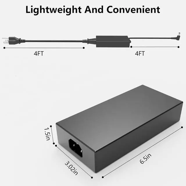 Alt view image 4 of 5 - 240W Charger fit for Asus Zephyrus G14 G15 G16 M16, TUF F17 F15 A17 A15 | Zephyrus GA401 GA402 GA503 GU603, TUF FA506 FA507 FX507 FX505 FX506 FA706 FX706 FX707 A20-240P1A Power Adapter