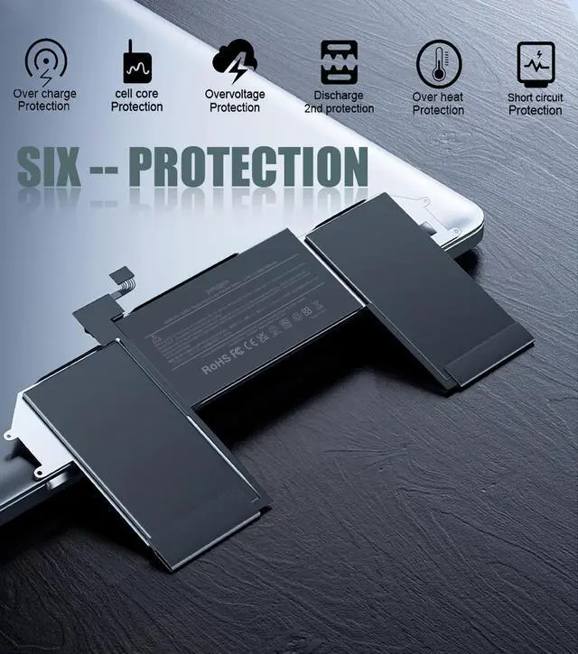 Alt view image 6 of 7 - A1965 Battery Replacement for MacBook Air 13 Inch A1932 A2179 2018-2020 | 4800mAh Macbook Air A1932 A2179 Battery with Grade A Imported Cells, Low Heat Loss (EMC 3184 3302)