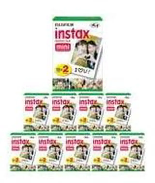 Alt view image 2 of 6 - instax mini Twin Film Pack (200 Exposures) Bundle (10 Items)