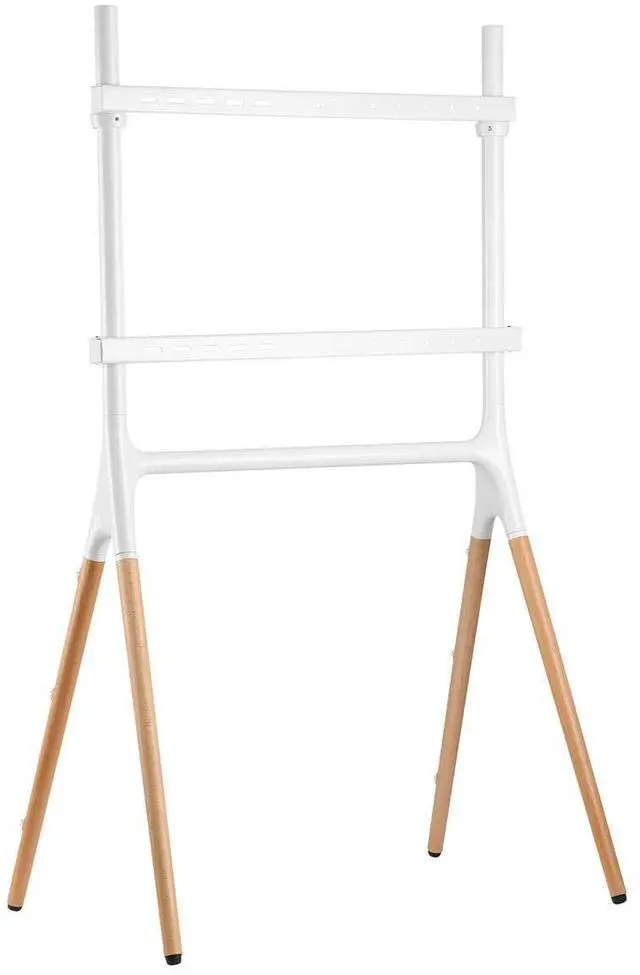 Main image of Artistic Sawhorse Television Mount | For 49"-70" Monitors, White/Walnut, ARTTV70W