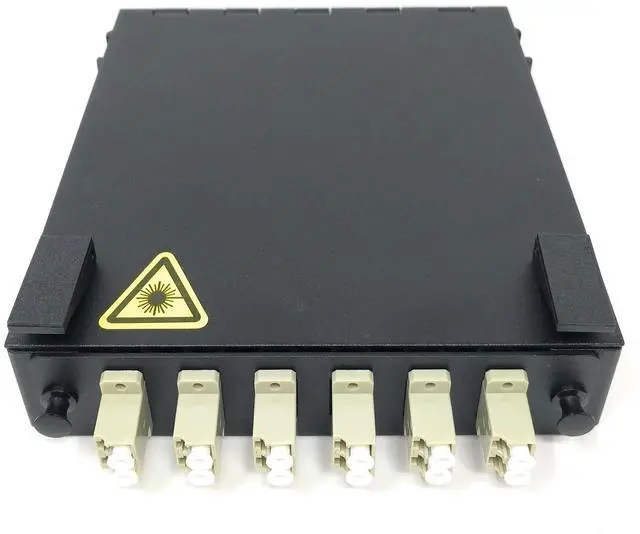 Main image of Wall Mount Fiber Enclosure with Spool and Loaded 6 Port LC-UPC OM1/OM2 Multimode Duplex LGX Panel