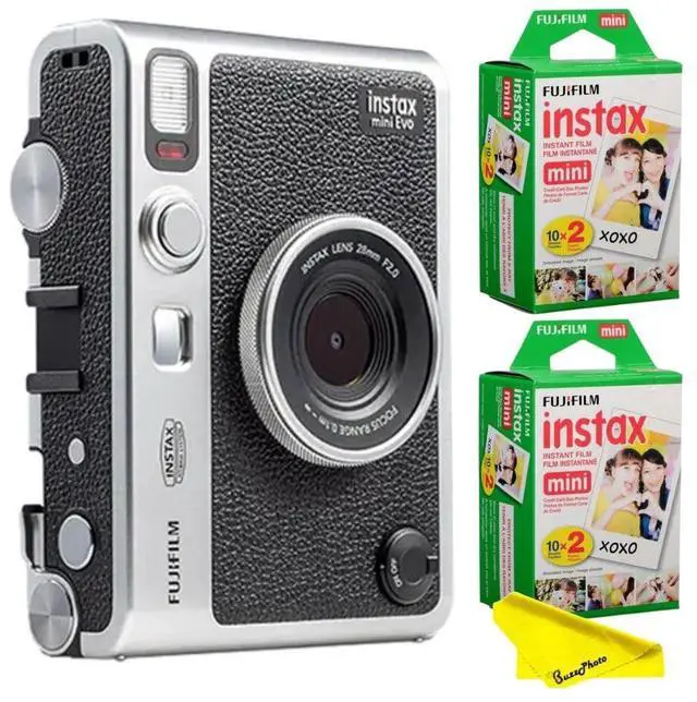 Main image of Instax Mini EVO Instant Camera with Instax Mini Films 2 Twin Packs (40 Instant mini Films)