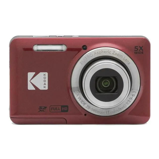 Alt view image 2 of 6 - PIXPRO Friendly Zoom FZ55 Digital Camera (Red) Bundle with Camera Case, 32GB Class 10 UHS-I U1 SDHC Memory Card and USB 2.0 Card Reader (4 Items)