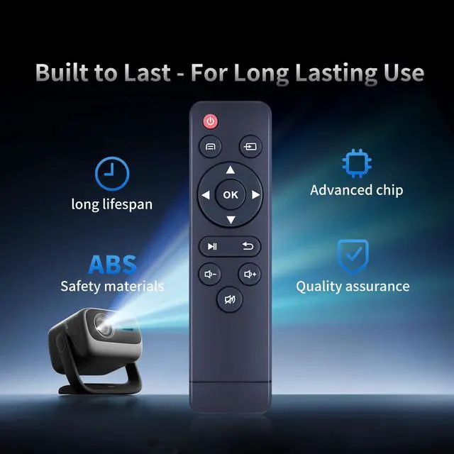 Alt view image 2 of 7 - Replacement for wepvo/PVO/woohug/Vamvo/antmap/iTJQ Mini Projector Remote | Compatible with wepvo YG300Plus, PVO YG300Pro, woohug VF240,Vamvo VF210, antmap VF320, iTJQ VF270 Mini Portable Projector