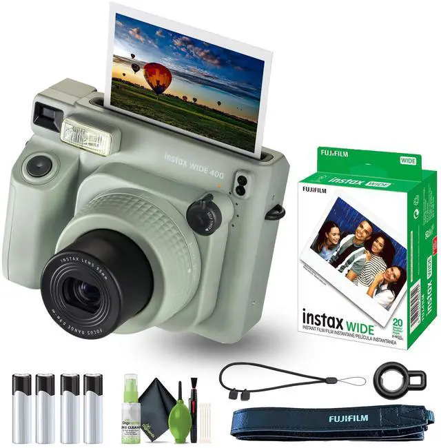 Main image of INSTAX Wide 400 Instant Camera 20-Sheet Essentials Bundle | For Parties, Events & Instant Photos | Includes Cleaning Kit