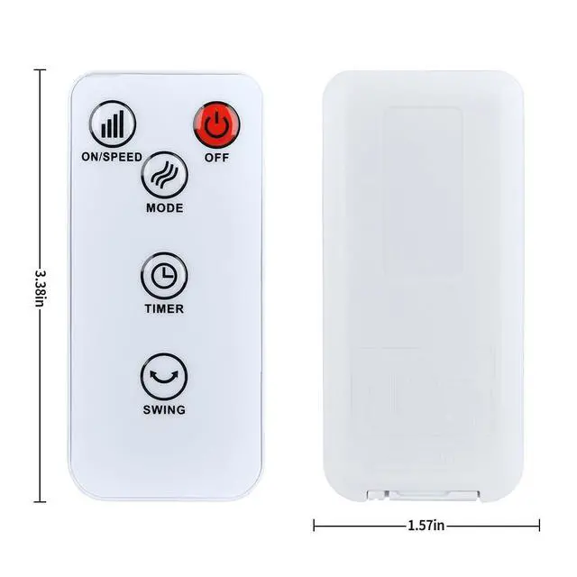 Alt view image 6 of 7 - New Replacement Remote Control fit for Uthfy JTF-03C 30" Oscillating Bladeless Tower Fan 03/001