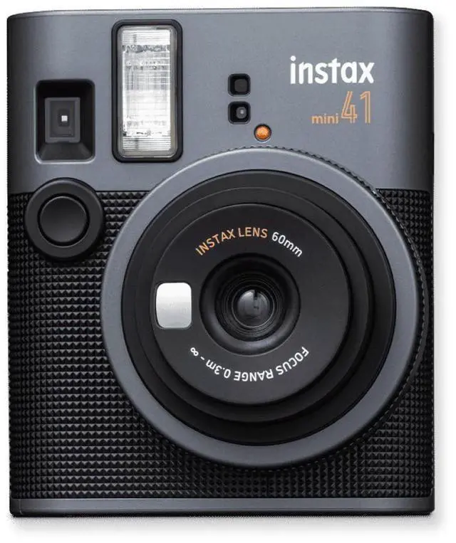Alt view image 2 of 7 - Instax Mini 41 Black Instant Camera Bundle | Intax Twin 20 Exposure Pack, Sleek Design, Selfie Mirror