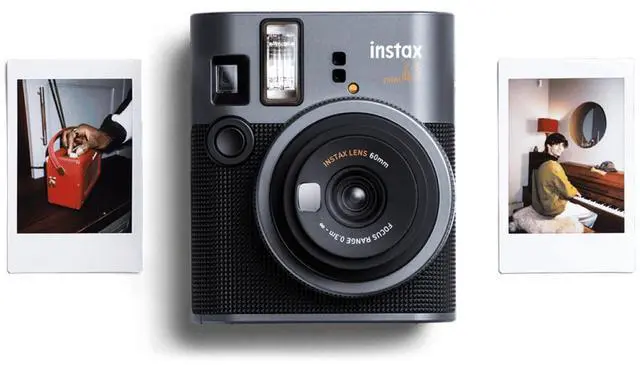 Alt view image 3 of 7 - Instax Mini 41 Black Instant Camera Bundle | Intax Twin 20 Exposure Pack, Sleek Design, Selfie Mirror