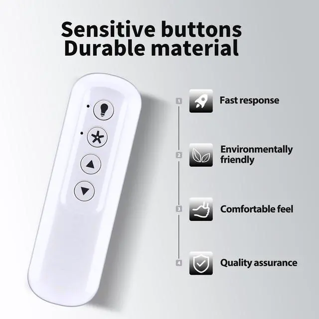 Alt view image 4 of 7 - Ceiling Fan Remote Control for Hunter 99770 99392 99118 | 99122 99123 99119