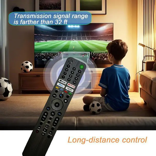 Alt view image 3 of 5 - RMF-TX520U Replacement Remote Compatible with Sony XBR/KD/XR Series X80J X85J X90J A80J X80CJ KD-43X KD-50X XR-50X XR-55ARB