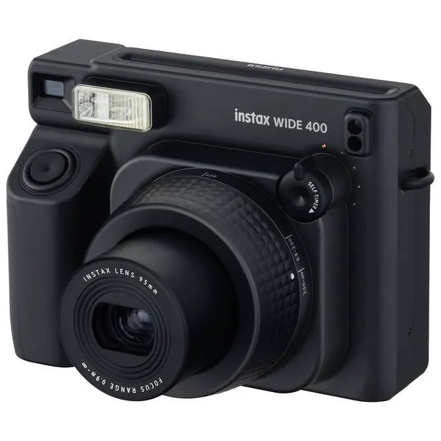 Alt view image 5 of 5 - Instax Wide 400 Instant Film Camera, Jet Black, Bundle with Instant Color P