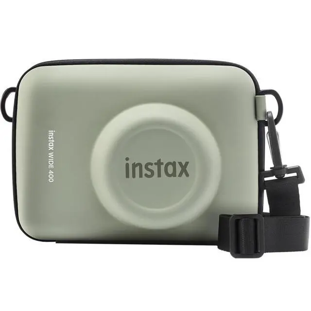 Alt view image 3 of 7 - Instax Wide 400 Instant Film Camera, Jet Black, Bundle with Case, Instant Color Print Film, 20-Pack and Shoulder Bag (Sage Green)