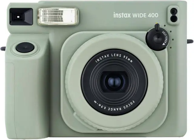 Alt view image 2 of 7 - Instax Wide 400 Instant Film Camera, Jet Black, Bundle with Case, Instant Color Print Film, 20-Pack and Shoulder Bag (Sage Green)