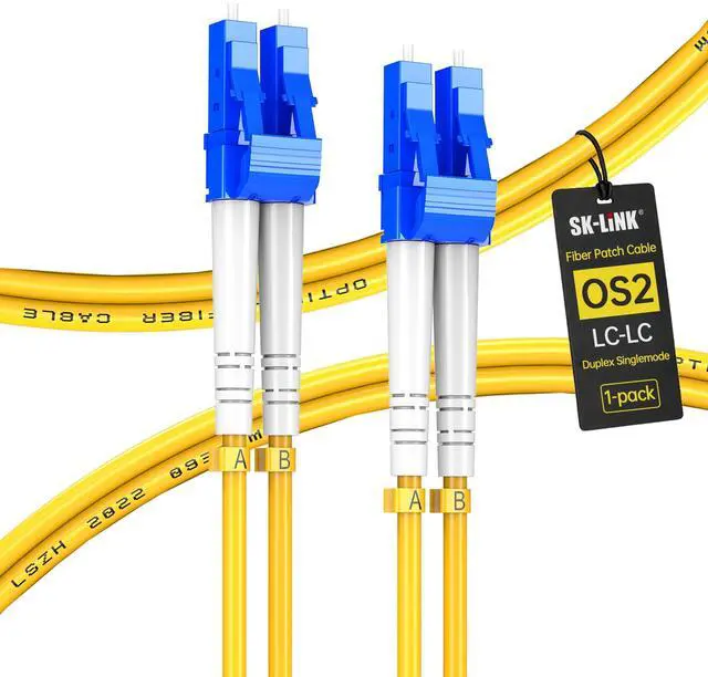 Main image of OS2 LC to LC Fiber Patch Cable 20M/66ft LZSH Duplex 50/125m | UPC Single Mode Fiber Optic Cable, 1G/10GB Fiber Cord for Internet for SFP+ Transceiver, Data Center Switch Router