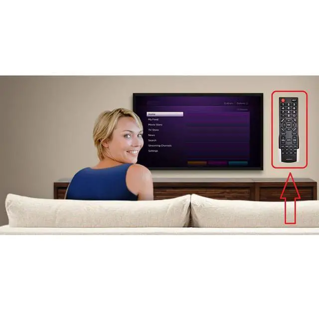 Alt view image 6 of 6 - Replacement Remote Control for Dynex DX-26L150A11 DX-32L150A11 DX-LCDTV19 DX-32LD150A11 DX-26LD150A11 LCD LED HDTV TV