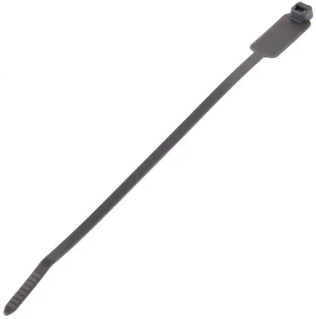Main image of PLM2S-D8 Marker Cable Tie, Wrap, Standard, Nylon 6.6, 7.4-Inch Length, Gray (500-Pack)