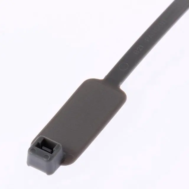 Alt view image 2 of 3 - PLM2S-D8 Marker Cable Tie, Wrap, Standard, Nylon 6.6, 7.4-Inch Length, Gray (500-Pack)