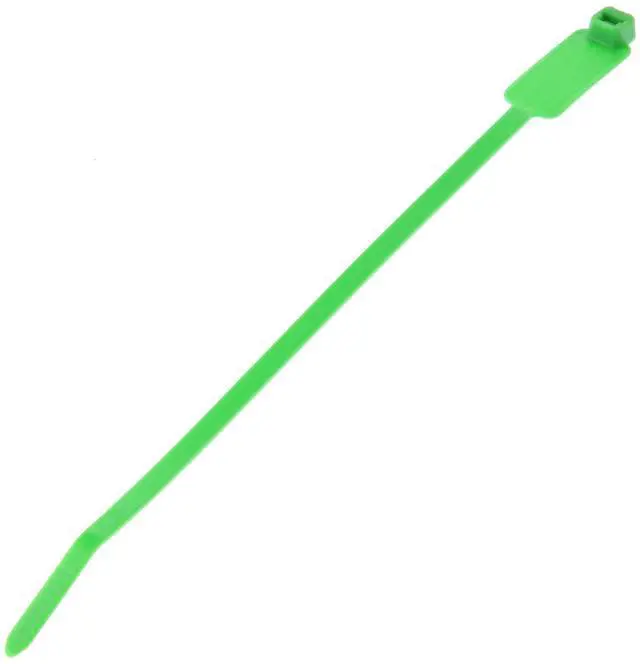 Main image of PLM2S-D5 Marker Cable Tie, Wrap, Standard, Nylon 6.6, 7.4-Inch Length, Green (500-Pack)