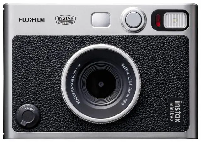 Alt view image 2 of 7 - Instax Mini EVO Hybrid Digital/Instant Film Camera Bundle (Black) | Photo Box, Postcard Set, Pack 40 Exp