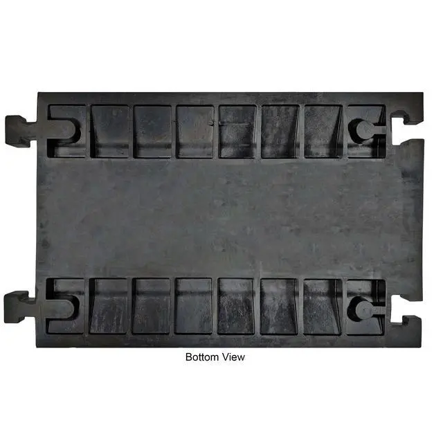 Alt view image 4 of 4 - Extreme Rubber 5 Channel Cable Protector 36" Wire Cover with 1-3/8" Channels Black