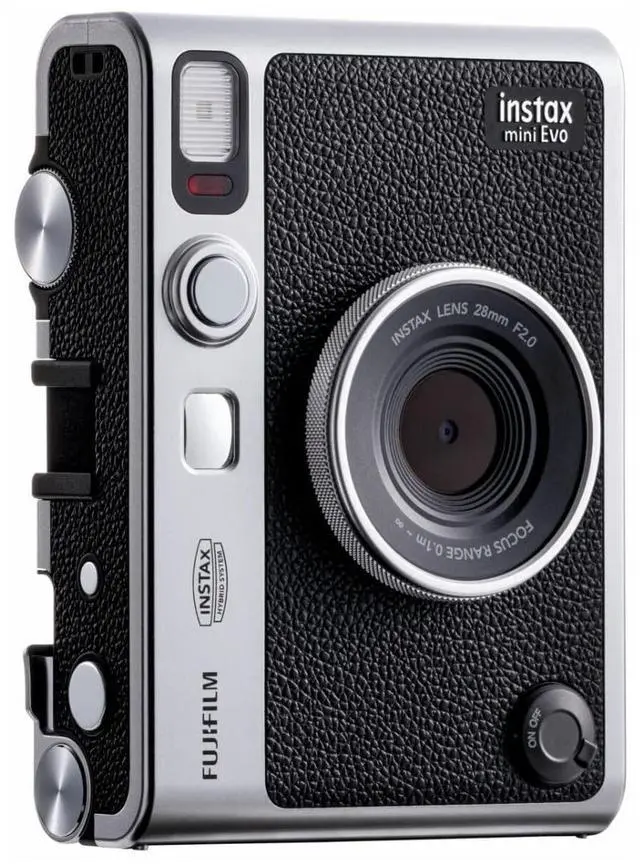 Alt view image 6 of 7 - Instax Mini EVO Hybrid Digital/Instant Film Camera Bundle (Black) | Photo Box, Postcard Set, Pack 40 Exp