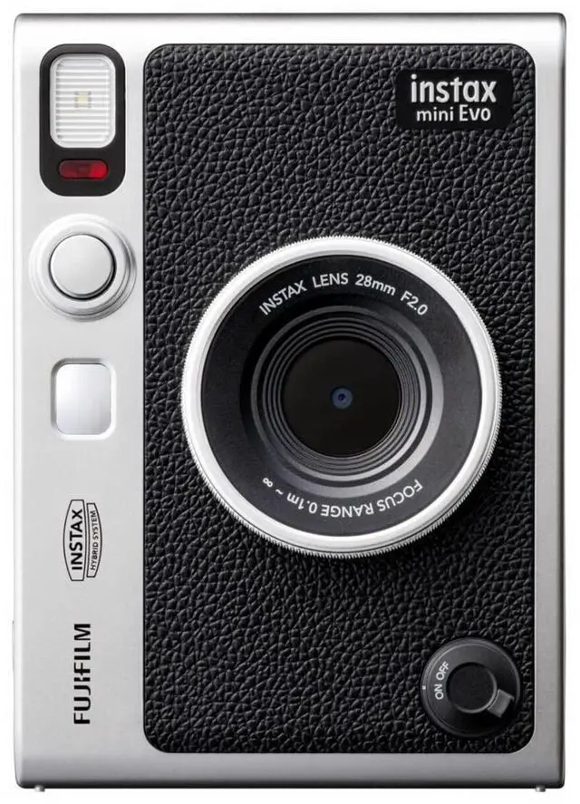 Alt view image 7 of 7 - Instax Mini EVO Hybrid Digital/Instant Film Camera Bundle (Black) | Photo Box, Postcard Set, Pack 40 Exp