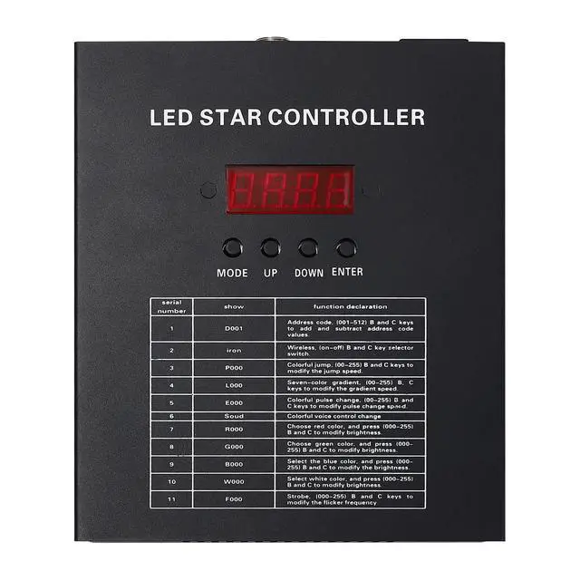 Alt view image 5 of 7 - 13ft x 13ft LED Stage Backdrop White LED Starry Sky Backdrop Foldable DMX Control LED Star Curtain with Remote Control for Wedding Christmas Party Halloween Stage Show Cloth Background