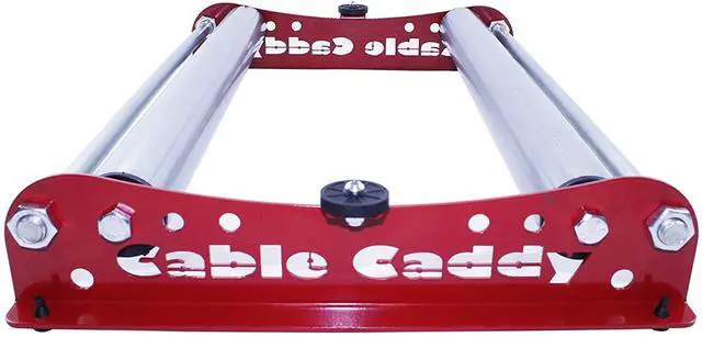 Main image of Cable Dispenser Cable Caddy 510 Heavy Duty unwinder for reels max 20" width - red (assembled in USA)