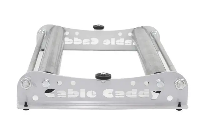 Alt view image 2 of 7 - Cable Dispenser Cable Caddy 510 Heavy Duty for Cable Reels up to 20" width - SILVER (assembled in USA)