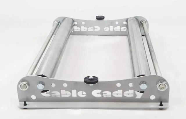 Alt view image 7 of 7 - Cable Dispenser Cable Caddy 510 Heavy Duty for Cable Reels up to 20" width - SILVER (assembled in USA)