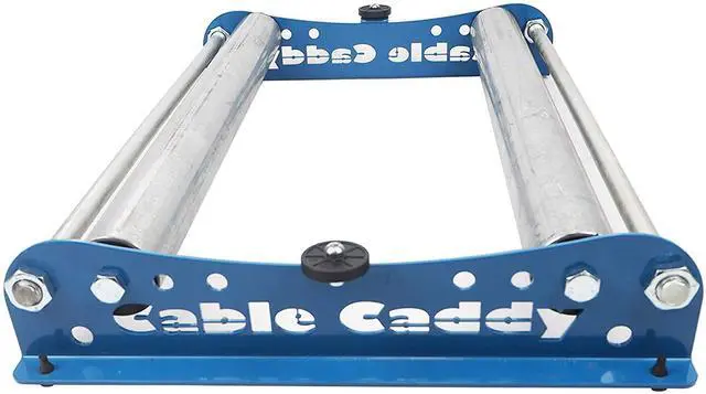 Main image of Cable Caddy 510 Heavy Duty Cable Reel Dispenser, Reel Unwinder 20 inches width - Blue (assembled in the USA)