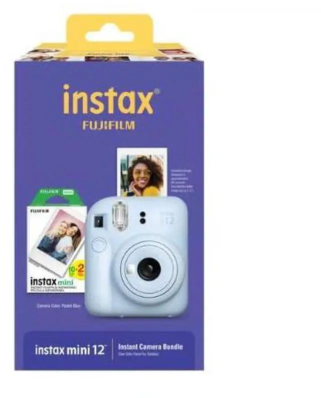 Main image of Instax Mini 12 Instant Camera with Bonus Film, 20 Sheets - Blue (Blue)