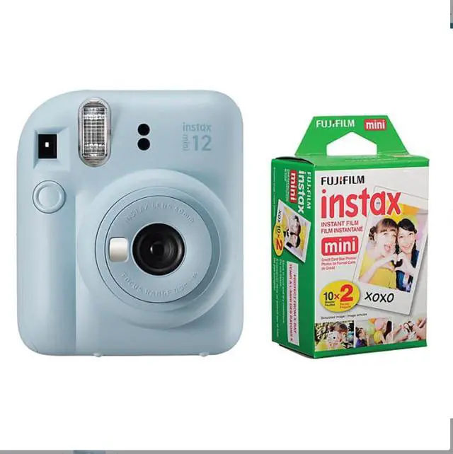 Alt view image 2 of 6 - Instax Mini 12 Instant Camera with Bonus Film, 20 Sheets - Blue (Blue)