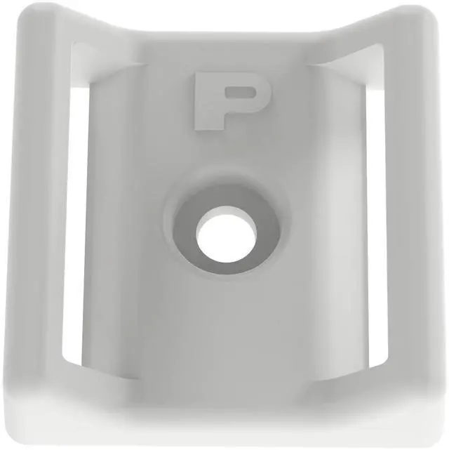 Main image of ABMT-S6-C Tak-Ty Hook And Loop Cable Tie Mount, Nylon 6.6, #6 Screw Mounting Method, Natural (Pack of 100)